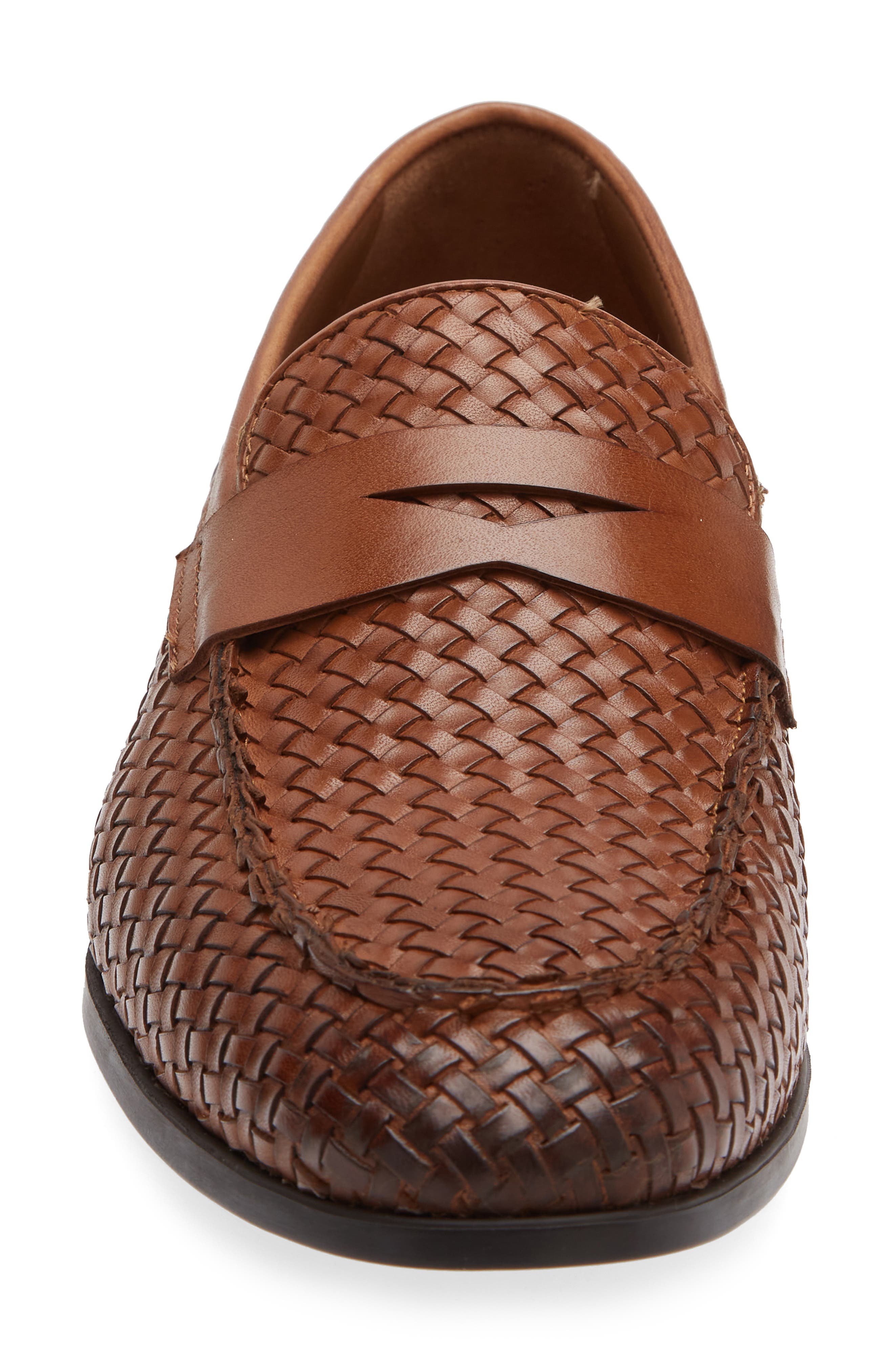 TO BOOT NEW YORK Higgins Woven Penny Loafer, Alternate, color, Crust Cuoio