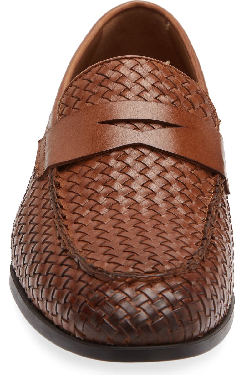 TO BOOT NEW YORK Higgins Woven Penny Loafer, Alternate, color, Crust Cuoio