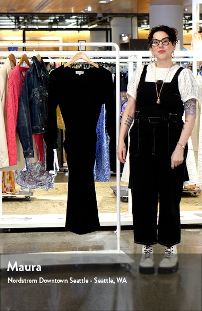 Nova Long Sleeve Rib Dress, sales video thumbnail