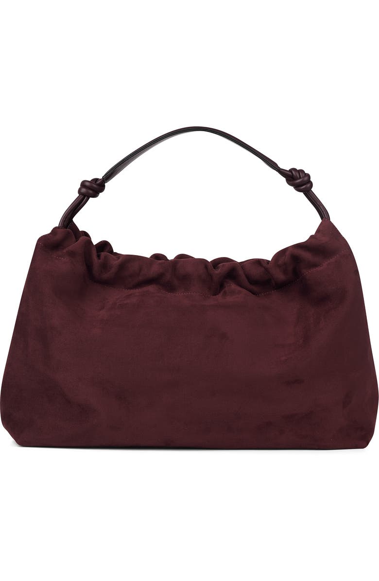 Lambert Lara - Vegan Suede Shoulder Bag, Alternate, color, Mahogany