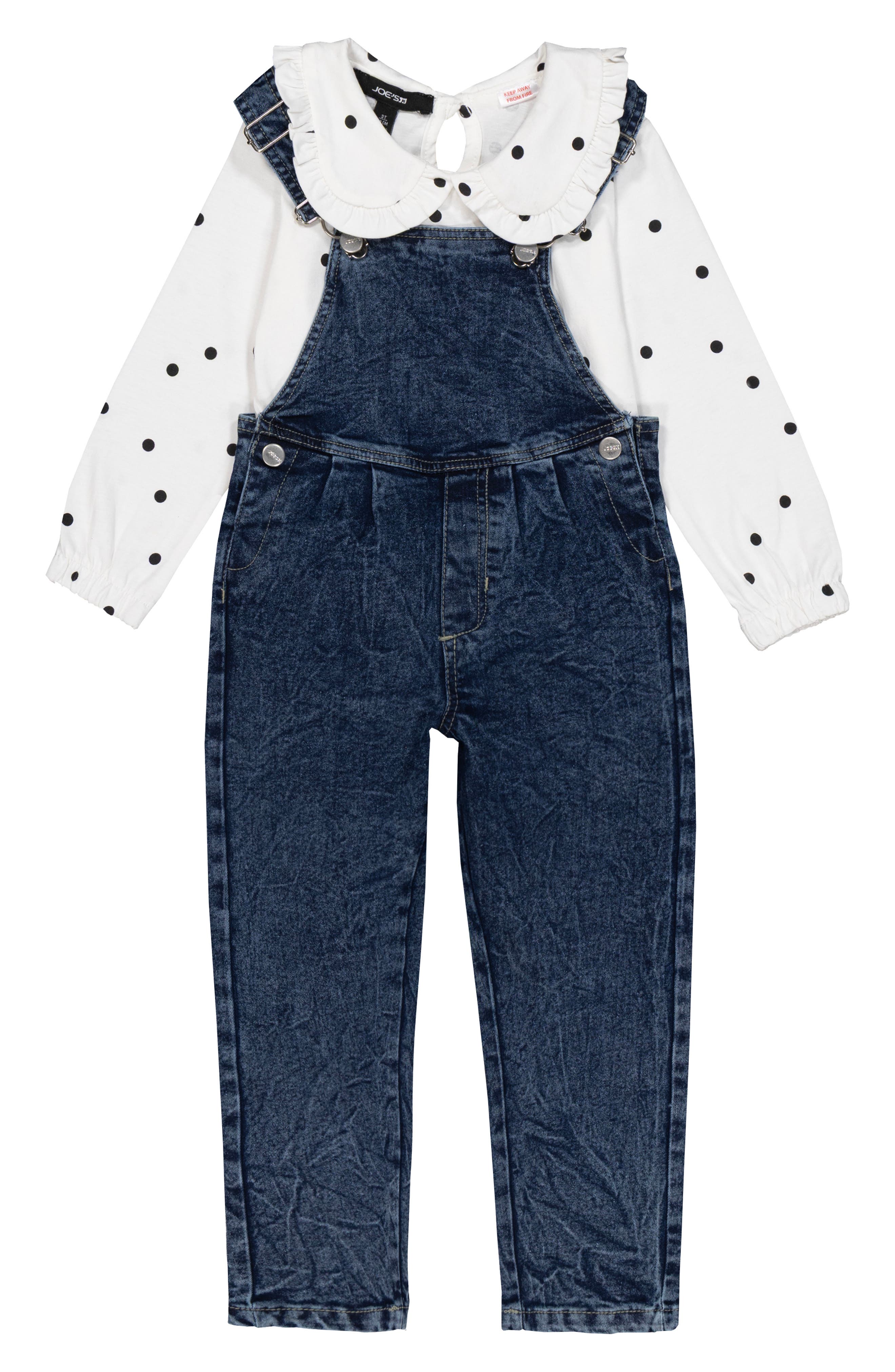 Joe's Jeans Long Sleeve Top & Overalls Set