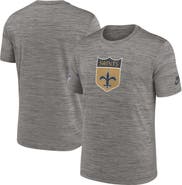 Nike Men's Nike Heather Charcoal New Orleans Saints 2023 Sideline Alternate Logo Performance T-Shirt