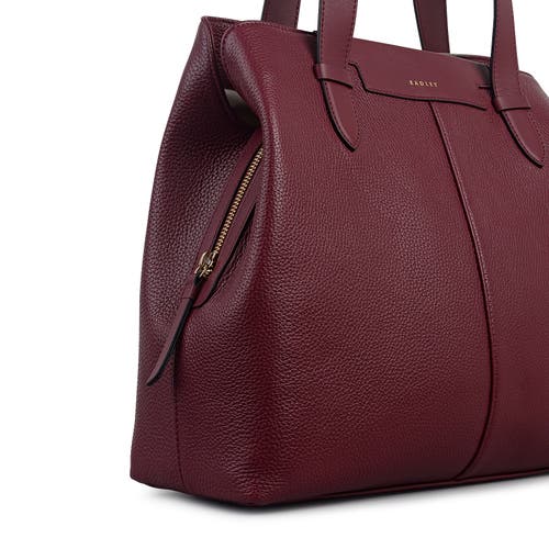 Radley Piccardy Hill 2.0 Medium Ziptop Shoulder Bag In Burgundy