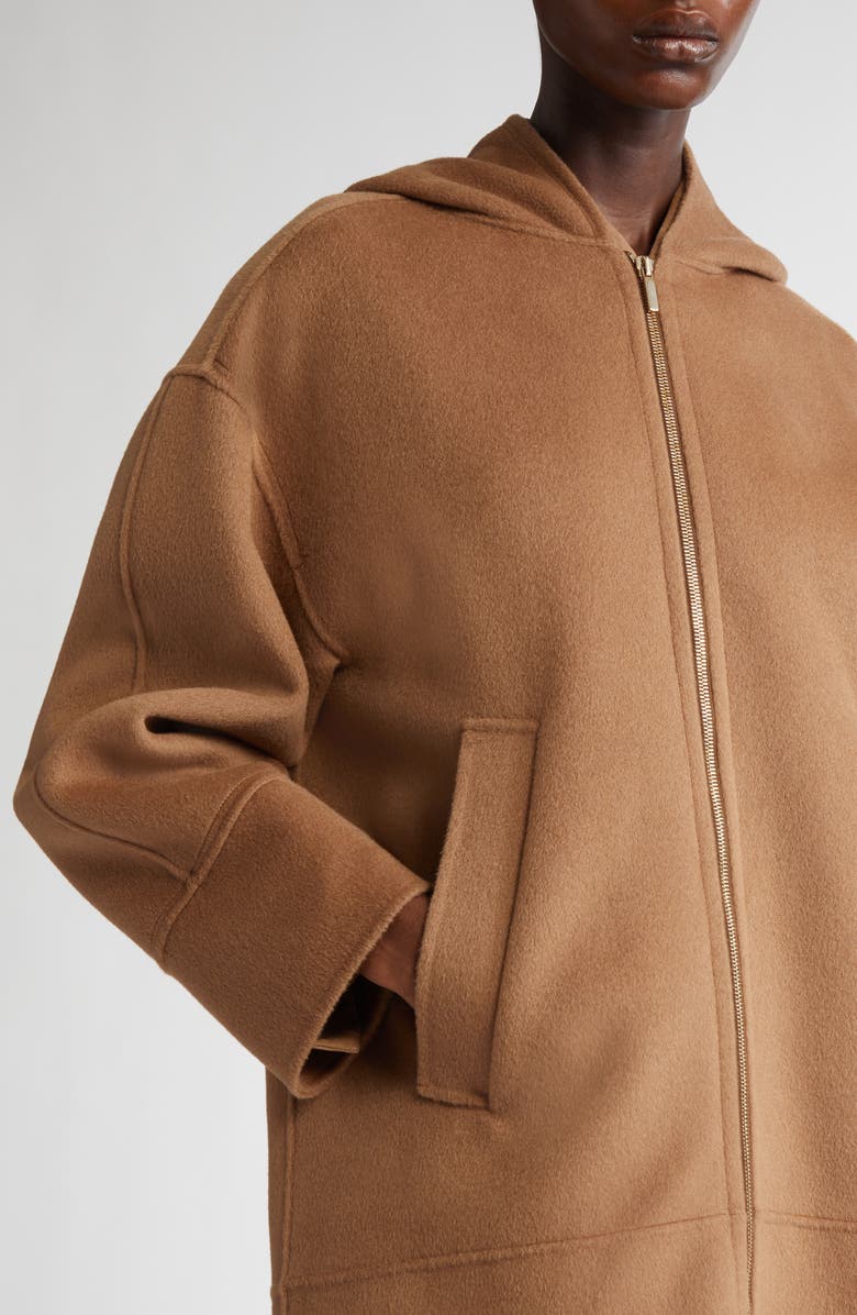 Max Mara Cloe Virgin Wool Hoodie, Alternate, color, 