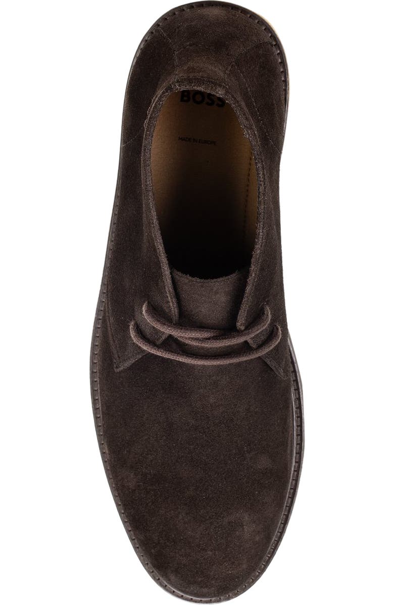 BOSS Kope Suede Chukka Boot, Alternate, color, Dark Brn