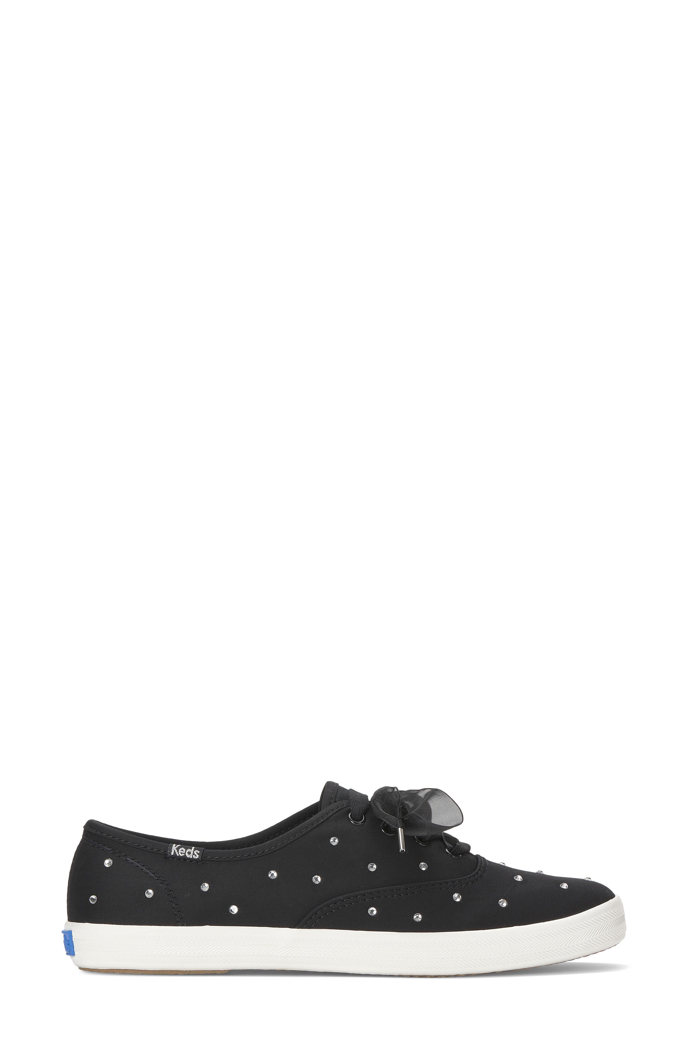 Champion Crystal Ribbon Sneaker, Alternate, color, BLACK