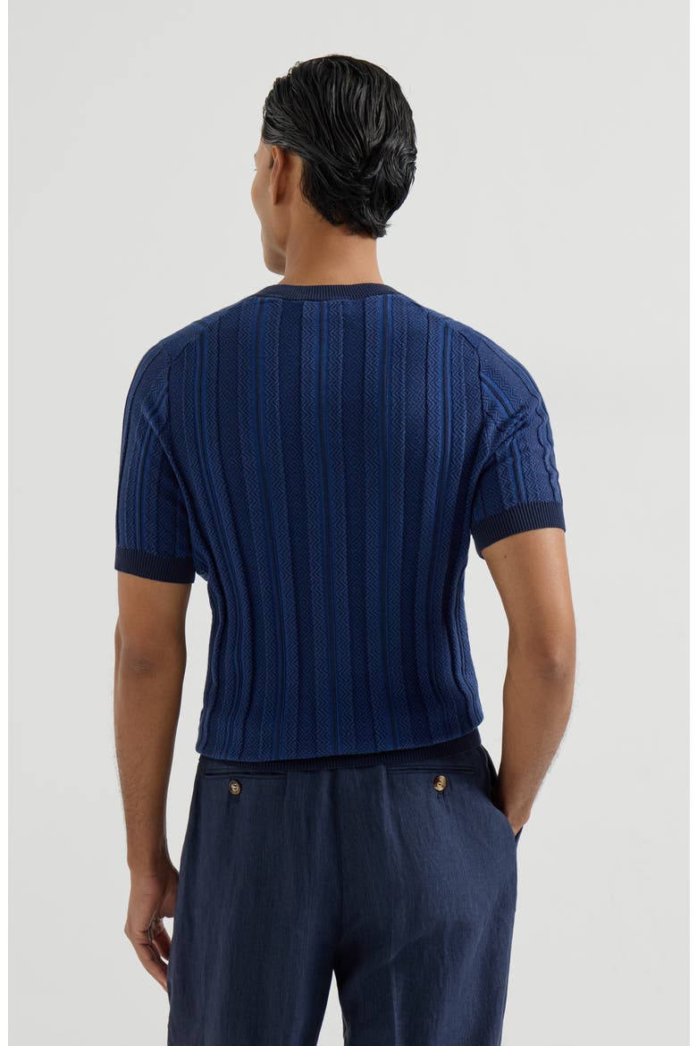Knit T-shirt, Alternate, color, Navy Blue