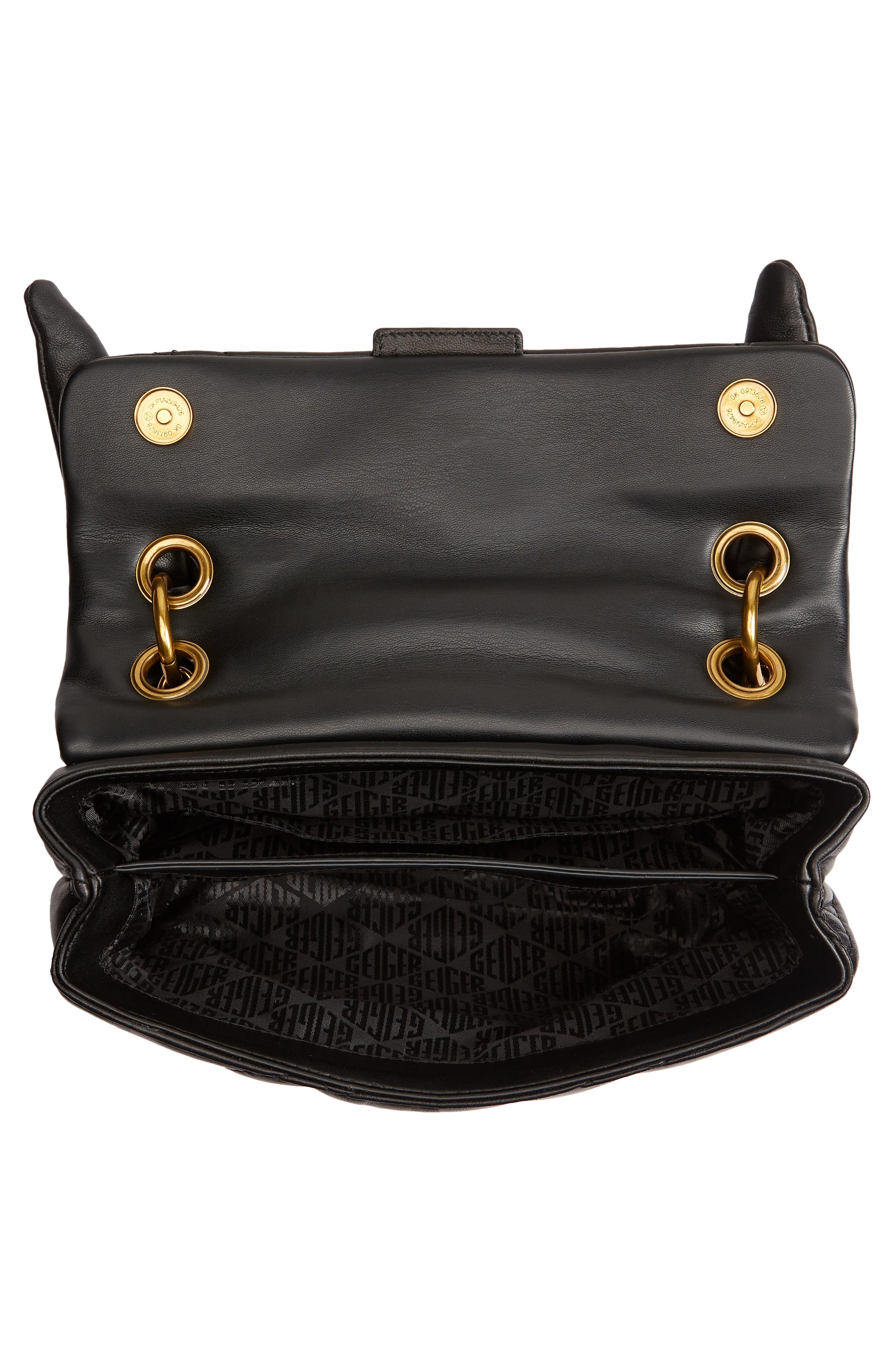 Kurt Geiger London Kensington Knot Handle Quilted Leather Crossbody Bag, Alternate, color, 