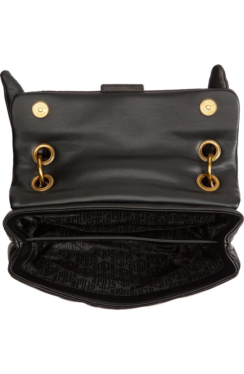 Kurt Geiger London Kensington Knot Handle Quilted Leather Crossbody Bag, Alternate, color,