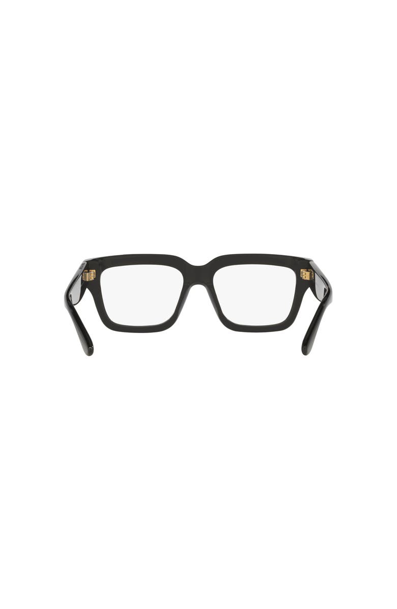 Bottega Veneta 53mm Rectangle optical glasses, Alternate, color, Black