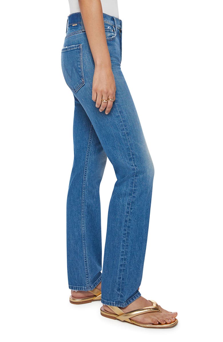 MOTHER The Smarty Pants Skimp High Waist Straight Leg Jeans, Alternate, color,