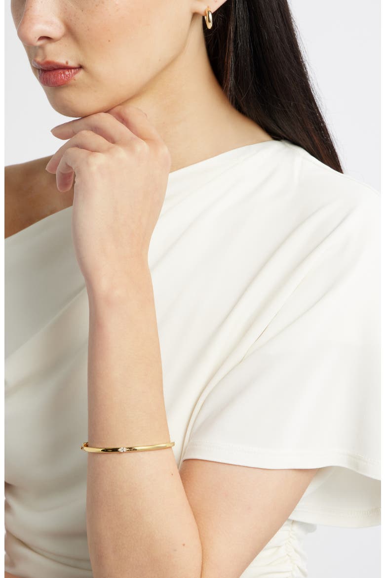 Demi Fine Cubic Zirconia Accent Bracelet, Alternate, color, 14K GOLD PLATED