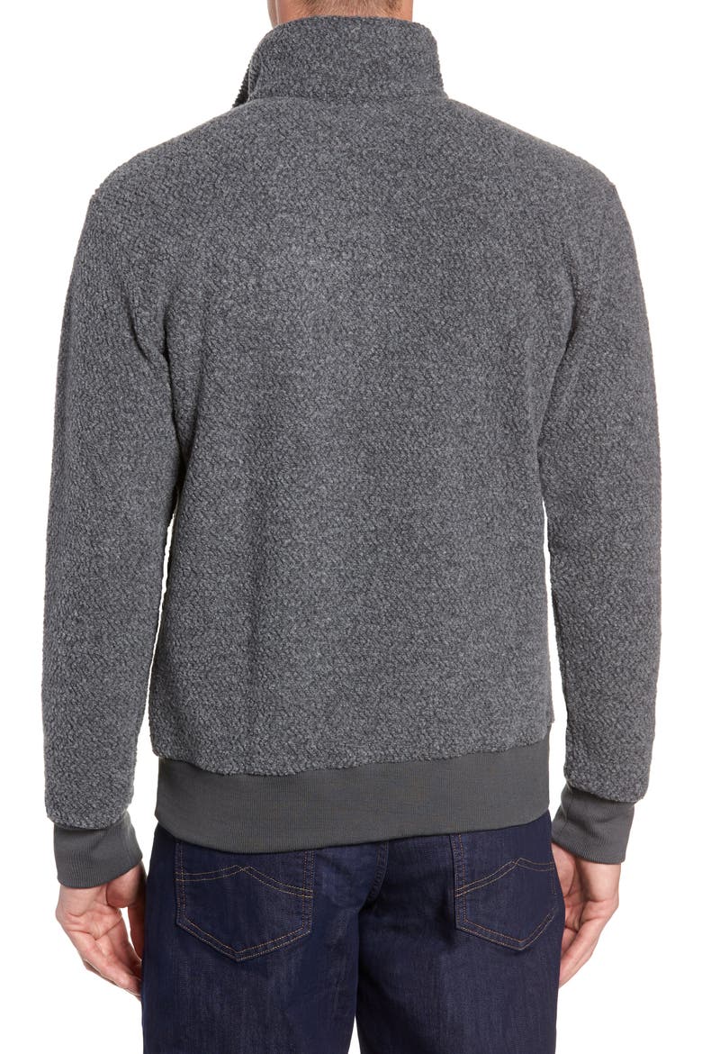Woolyester Fleece Quarter Zip Pullover, Alternate, color, FORGE GREY
