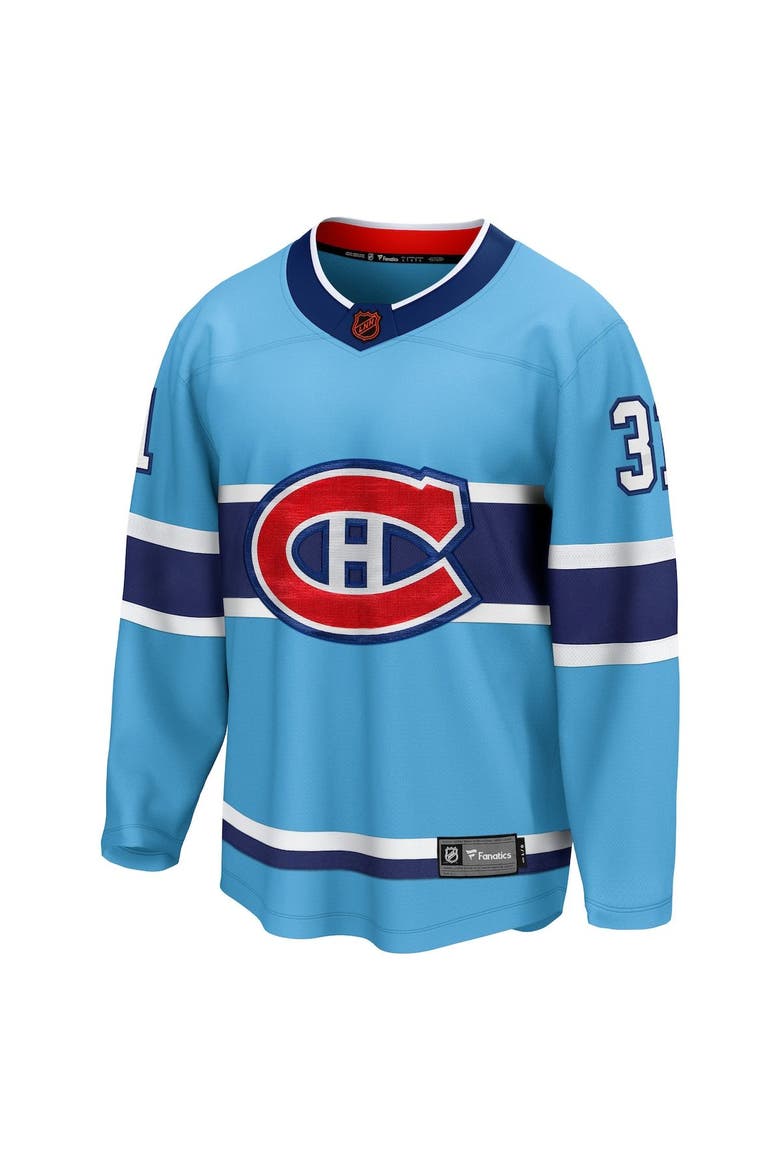 Men's Fanatics Branded Carey Price Light Blue Montreal Canadiens Special Edition 2.0 Breakaway Player Jersey, Alternate, color, Light Blue