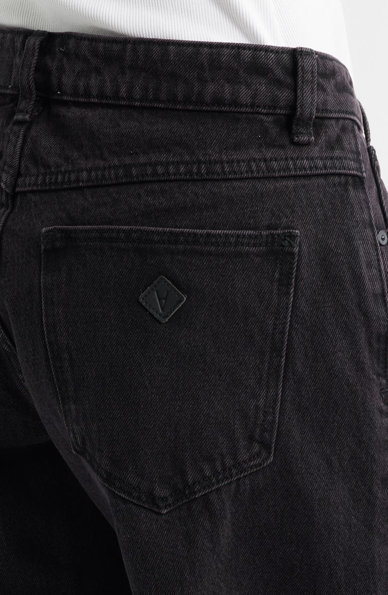 ABRAND '99 Amanda Baggy Straight Leg Jeans, Alternate, color, Washed Black