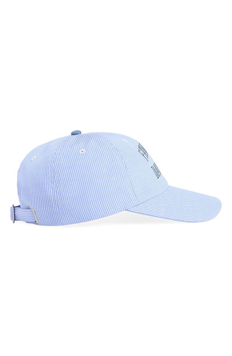 Favorite Daughter Stripe Logo Cotton Baseball Cap, Alternate, color, Blue/ White Stripe