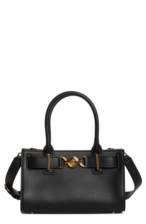 Medusa Small Belted Leather Tote