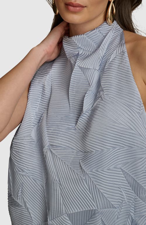 Donna Karan New York Crinkle Top In Glacial Blue