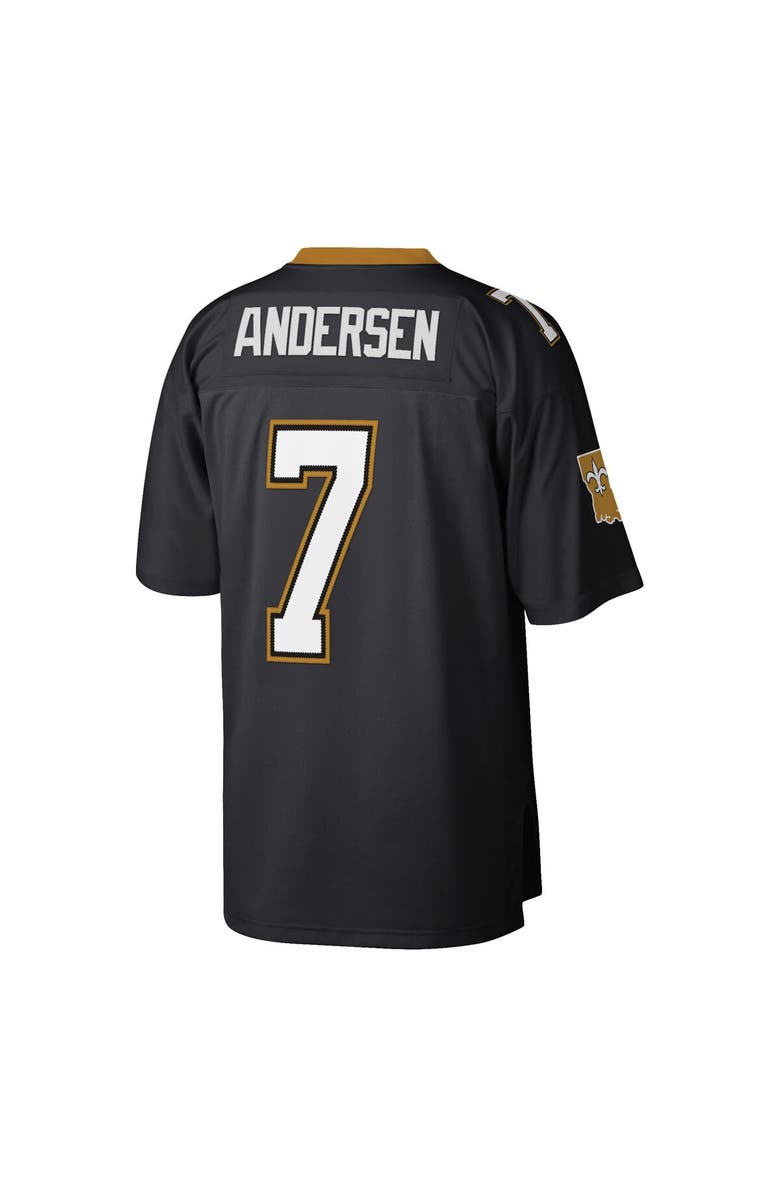 Mitchell & Ness Men's Mitchell & Ness Morten Andersen Black New Orleans Saints Retired Player Legacy Replica Jersey, Alternate, color, Black