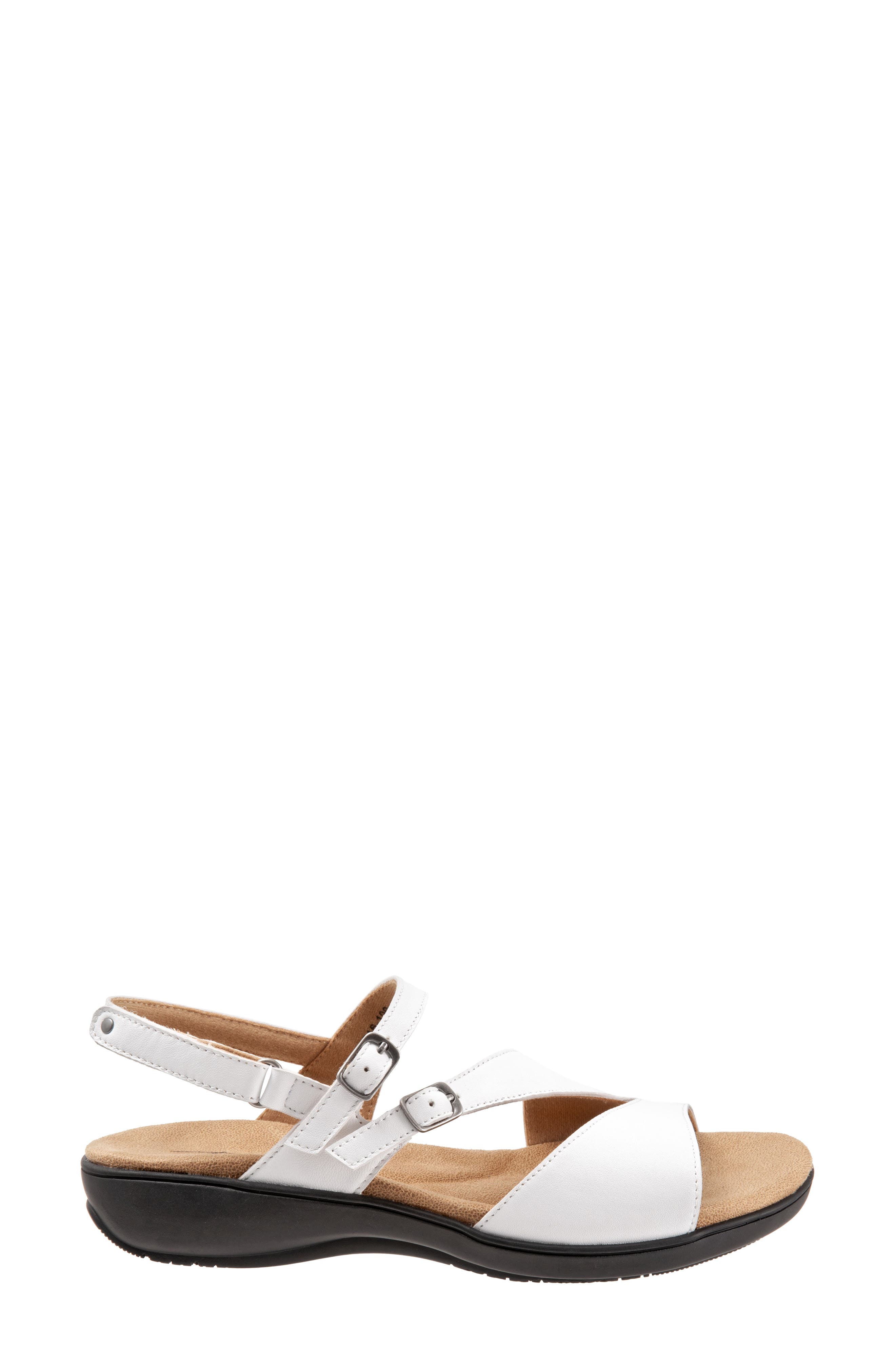 Riva Sandal, Alternate, color, WHITE LEATHER