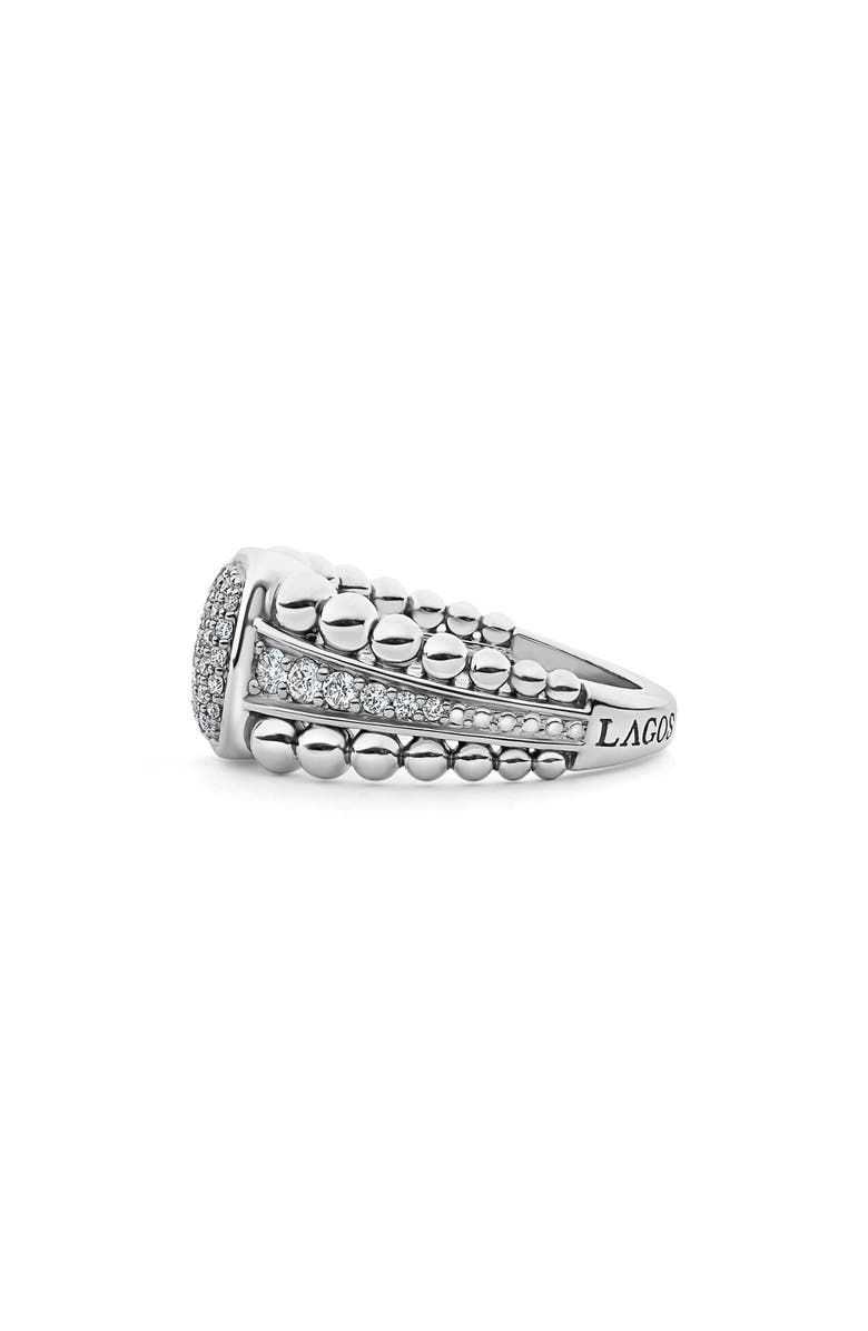 LAGOS Caviar Diamond Pavé Ring, Alternate, color, 
