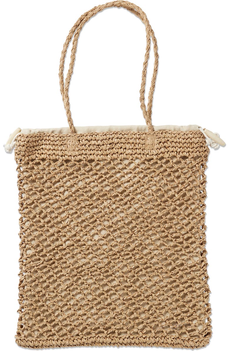 Billabong Two Cute Straw Tote, Alternate, color,