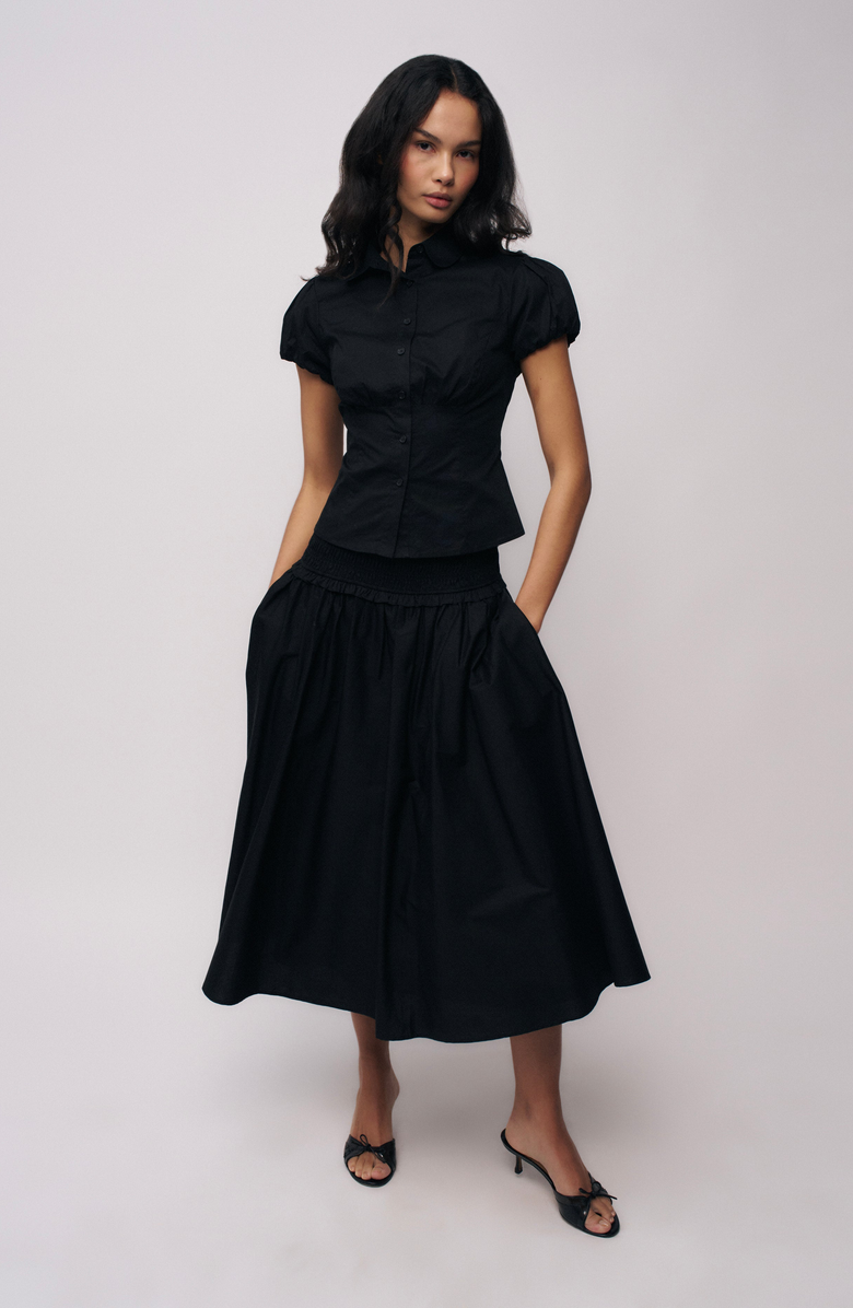 Guizio Liana Top, Alternate, color, Black