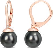 Julianna B. Tahitian Pearl & Diamond Drop Earrings