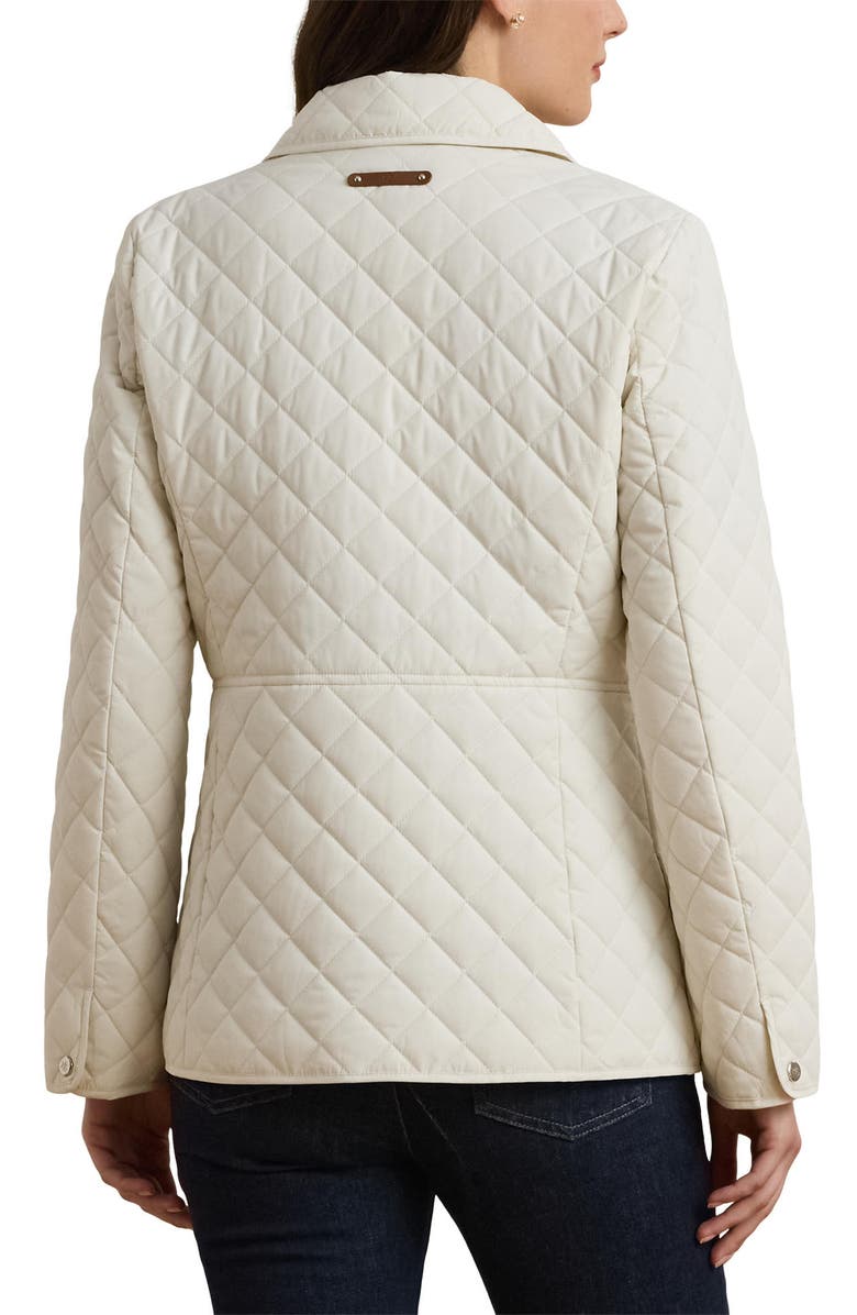 Lauren Ralph Lauren Diamond Quilted Jacket, Alternate, color, White