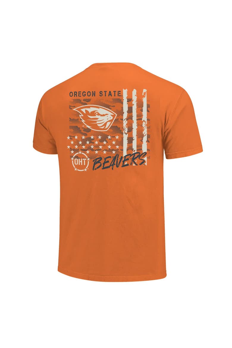 Men's  Orange Oregon State Beavers Comfort Colors OHT Camo Overlay T-Shirt, Alternate, color, Orange