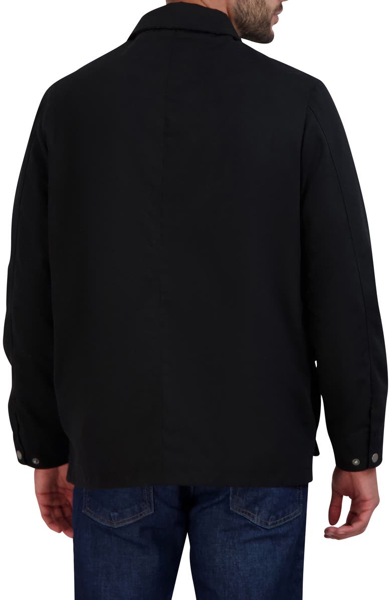 Cole Haan Waxed Cotton Rain Shirt Jacket, Alternate, color,