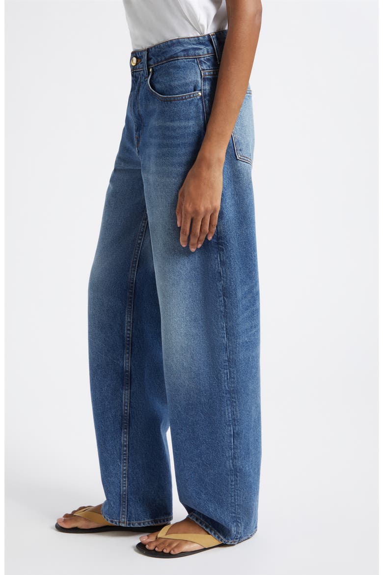 Rider Low Rise Barrel Leg Jeans, Alternate, color, CLOUD WASH