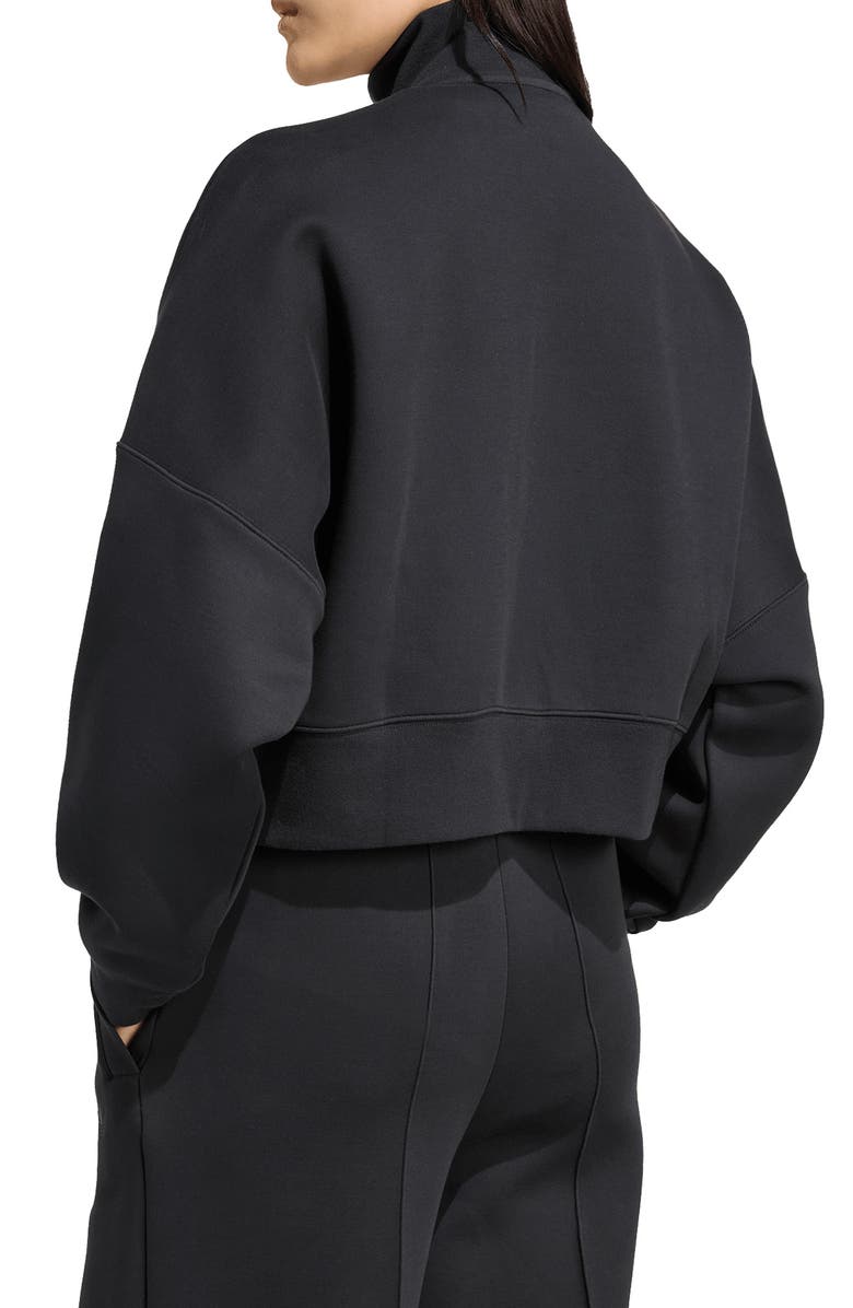 adidas 3-Stripes Zip Front Cotton Blend Jacket, Alternate, color, 