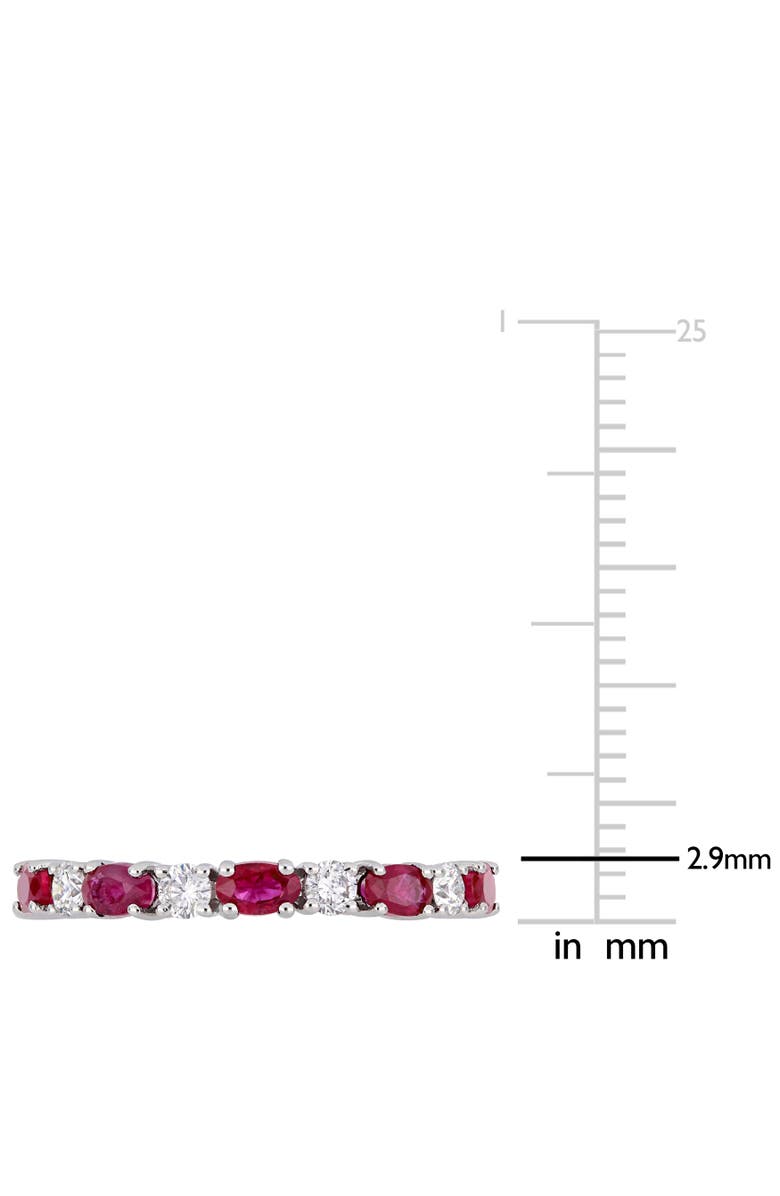 Julianna B. Ruby & Diamond Oval Eternity Ring 14k, Alternate, color, Ruby