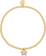 Estella Bartlett Dreamer Cubic Zirconia Butterfly Charm Bracelet