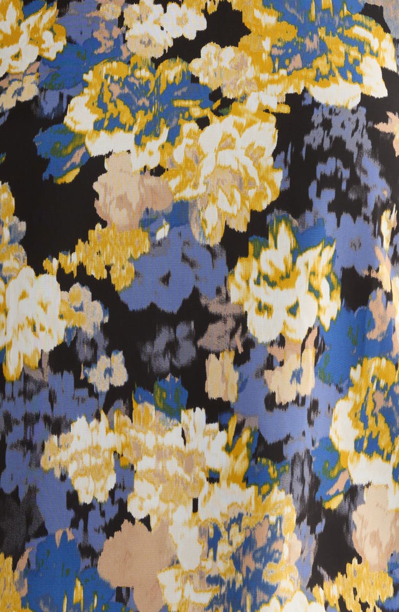 KASPER Ruffle Sleeve Top, Alternate, color, Black Multi