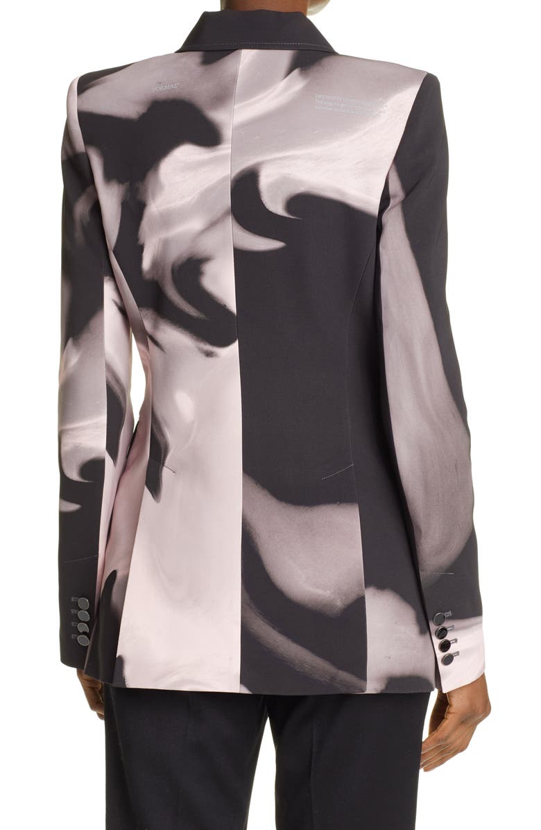 Off-White Liquid Melt Double Breasted Jacket, Alternate, color,