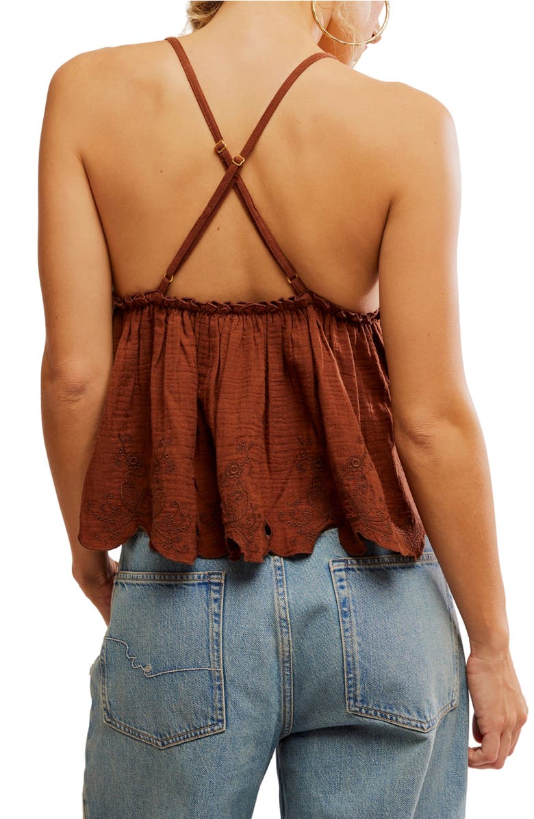 Free People Sunny Days Camisole, Alternate, color, Chocolate
