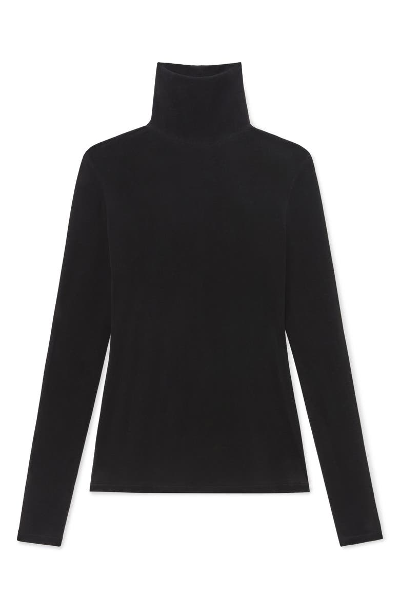 Lafayette 148 New York Semisheer Mock Neck Sweater, Alternate, color,