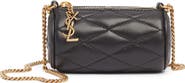 Saint Laurent Micro Sade Quilted Leather Tube Bag