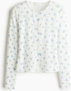 H&M Pointelle Jersey Cardigan