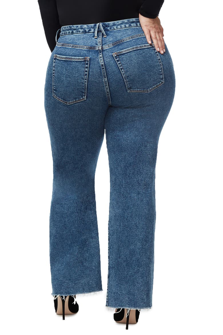 Good Flare Fray Hem Jeans, Alternate, color, BLUE294