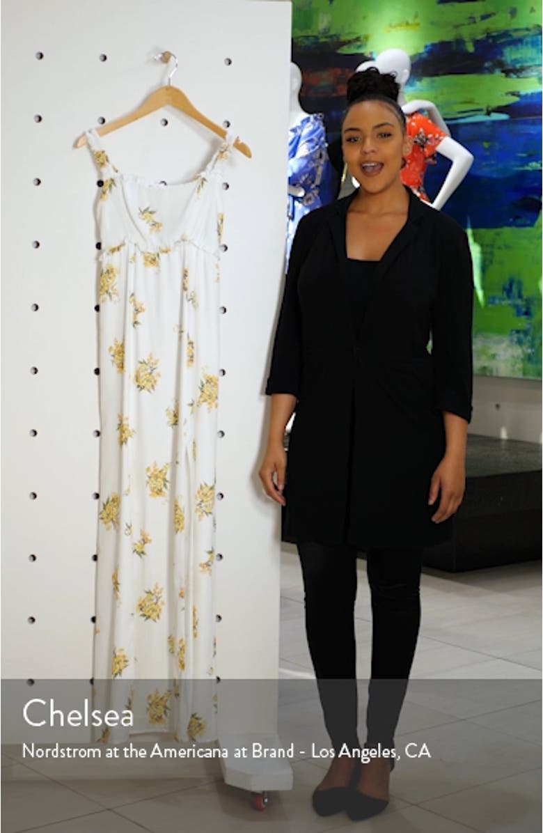 Bristol Floral Side Slit Maxi Dress, sales video thumbnail