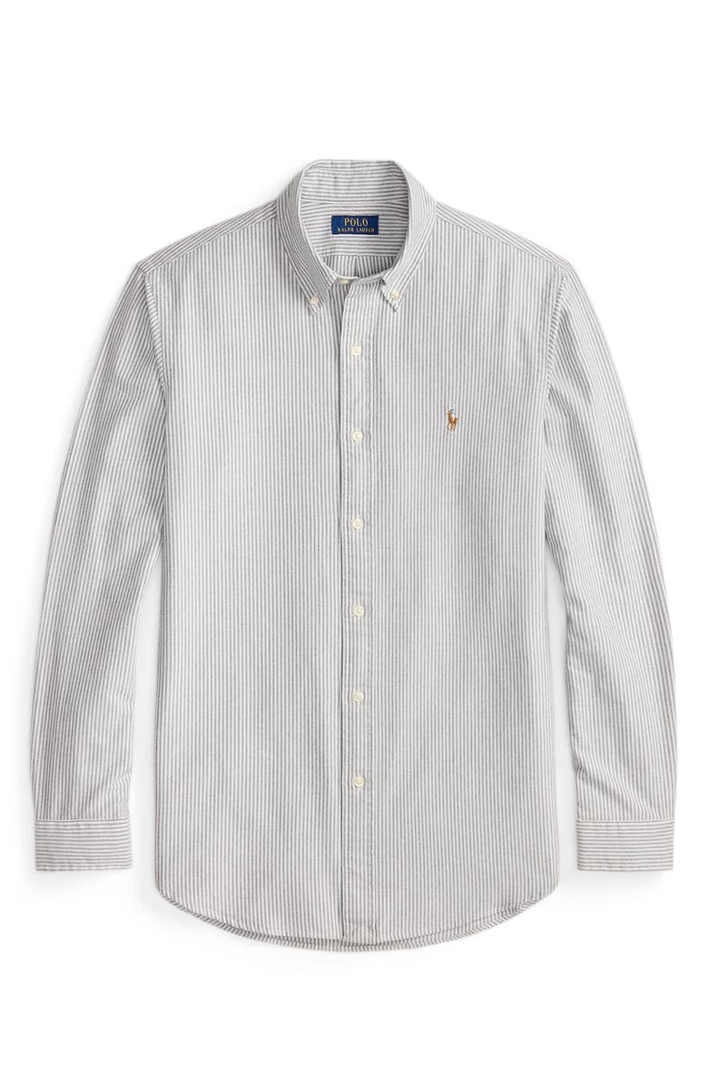 Polo Ralph Lauren Classic Fit Stripe Oxford Button-Down Sport Shirt, Alternate, color, 