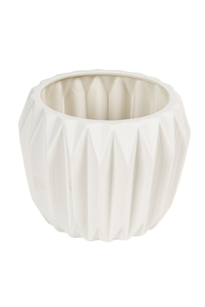 Fluted Planter, Main, color, White