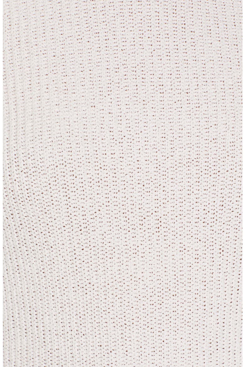 Mix Media Eyelet Sleeve Cotton Sweater, Alternate, color, WASHED PETAL
