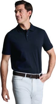 Charles Tyrwhitt Short Sleeve Cotton Stretch Pique Polo