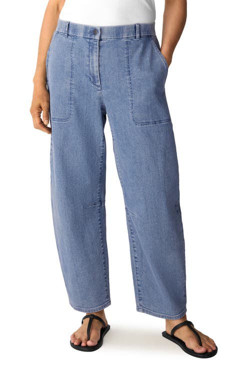 Organic & Recycled Cotton High Waist Ankle Arch Jeans