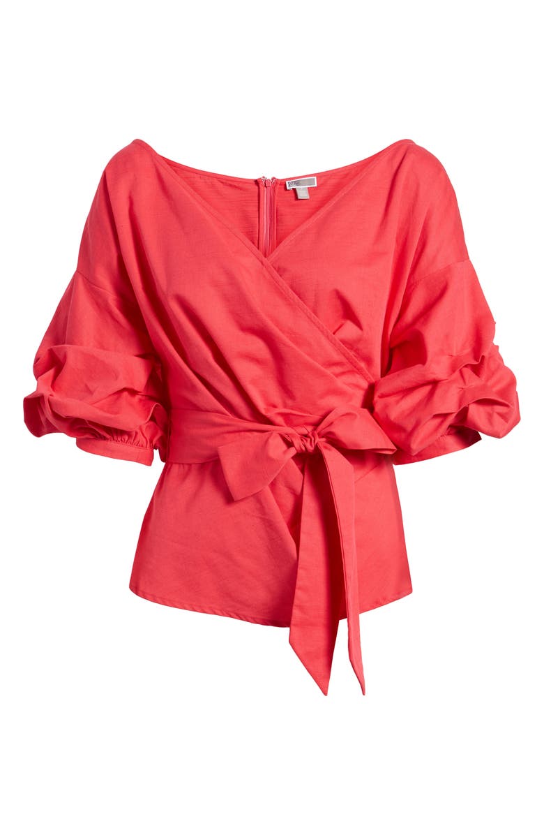 Chelsea28 Wrap Top, Alternate, color, 