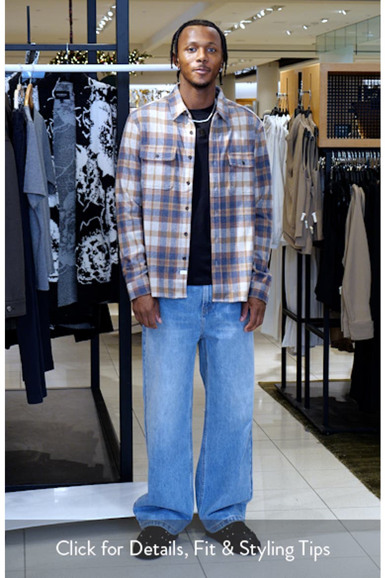 Generation Plaid Stretch Flannel Button-Up Shirt video